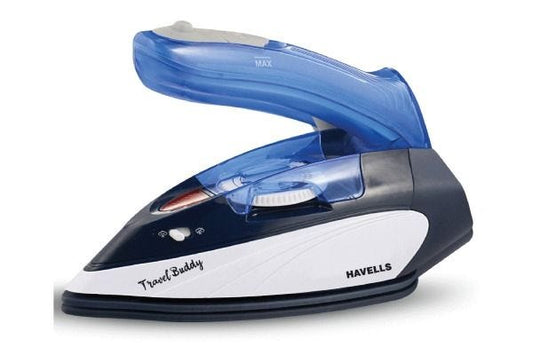 Havells Travel Buddy Steam Iron GHGSIDNB080 800W | Ceramic Coating with Foldable Handle