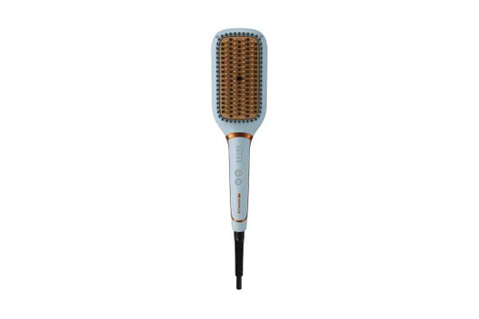 Havells HS6000 Hair Straightening Brush 60mm x 120mm | Keratin Infused Ceramic Styling