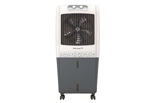 Havells KoolGrande Desert Air Cooler GHRACBKE070 70L White Grey | Honeycomb Pads with Ice Chamber & Auto Swing