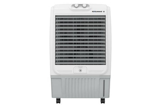 Havells KoolWave Desert Air Cooler GHRACCJE55 55L White Grey | Collapsible Louvers with Honeycomb Pads