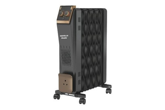 Havells Hestio 9 Wave Fins Oil Filled Room Heater GHROFCJK240 2400W | Dual Heating Tech with PTC Heater
