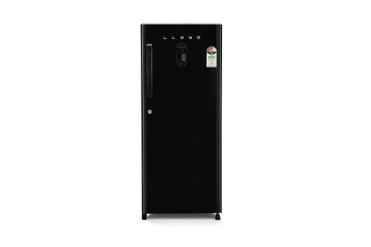 Lloyd Icecool Series 205 L Direct Cool Refrigerator 3 Star Metallic Black | Inverter Cooling with Rapid Freeze