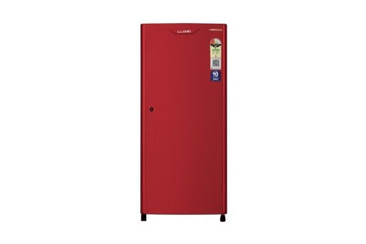 Lloyd 178 L Direct Cool Refrigerator 2 Star Royal Red | Fast Cooling with Stabilizer Free Operation