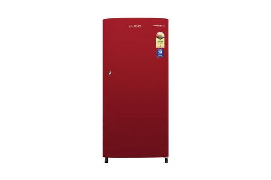 Lloyd 188 L Direct Cool Refrigerator 1 Star Royal Red | Low Noise Cooling Performance