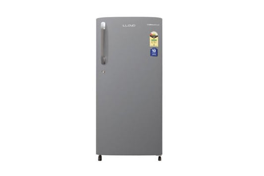 Lloyd 188 L Direct Cool Refrigerator 1 Star Stainless Steel | Low Noise Cooling Performance