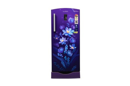 Lloyd 216 L Direct Cool Refrigerator 4 Star Ornate Purple | Inverter Compressor with Rapid Freeze Technology