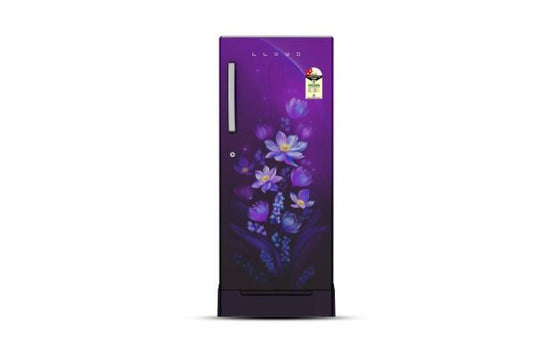 Lloyd Icecool Series 216 L Direct Cool Refrigerator 2 Star Ornate Purple | Copper Freeze Fast Cooling