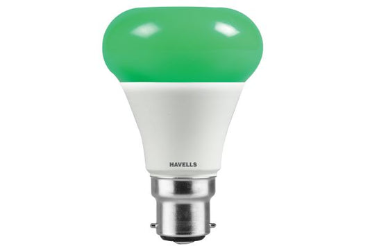 Havells LED Rojo B22 Green Mushroom Lamp 7W 180lm IP20 | Decorative Colour LED Lamp