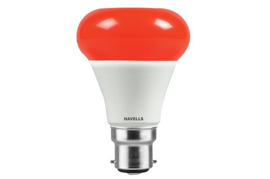 Havells LED Rojo B22 Red Mushroom Lamp 7W 30lm IP20 | Decorative Colour LED Lamp