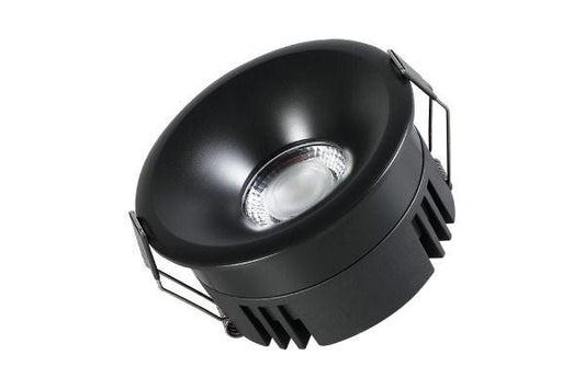 Havells Crysta Deco COB 12W 3-in-1 Matt Black Recessed COB Light with Lens Based Optics