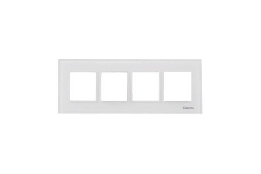 Havells Verona 8M Horizontal Plate ACVPPCWH08 | Pure White Glossy Cover Frame