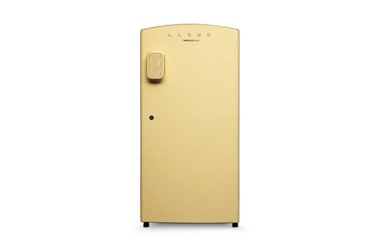 Lloyd Kolor Series 195 L Direct Cool Refrigerator 5 Star Pastel Yellow | Inverter Compressor with Rapid Freeze Cooling