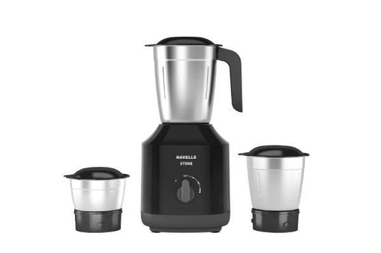 Havells Stone Mixer Grinder GHFMGBGK050 500W | 3 Jar Mixer Grinder with Air Vent Technology
