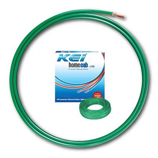 KEI WIRE 1CORE 1.50SQMM [HOMECAB - FR] GREEN 100MTR