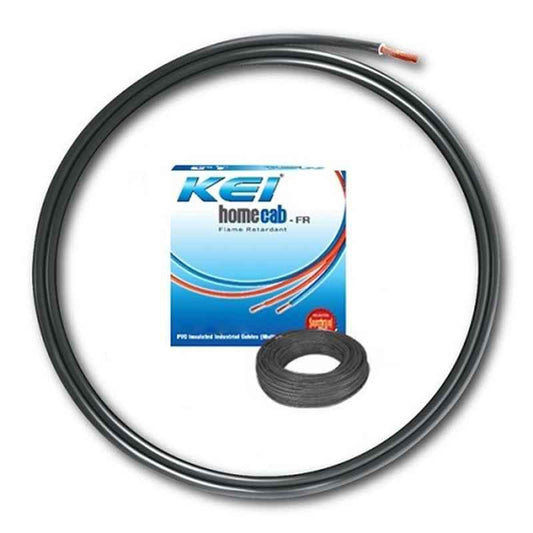 KEI WIRE 1CORE 10SQMM [HOMECAB - FR] BLACK 100MTR