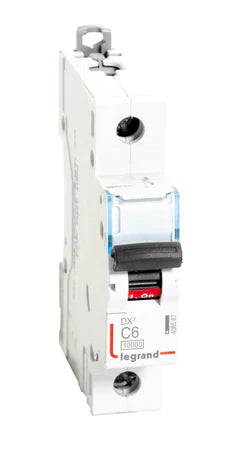Legrand DX³ 6A C Curve Single Pole MCB 240/415V – 408587