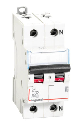 Legrand DX³ MCB 32A Single Pole + Neutral 240V – 408617