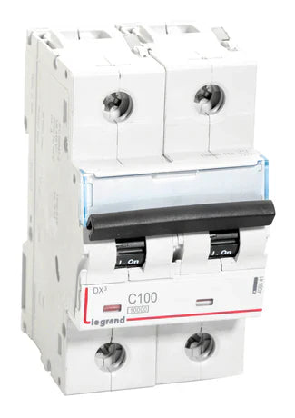 Legrand DX³ MCB 100A Double Pole 230V/400V – 408641