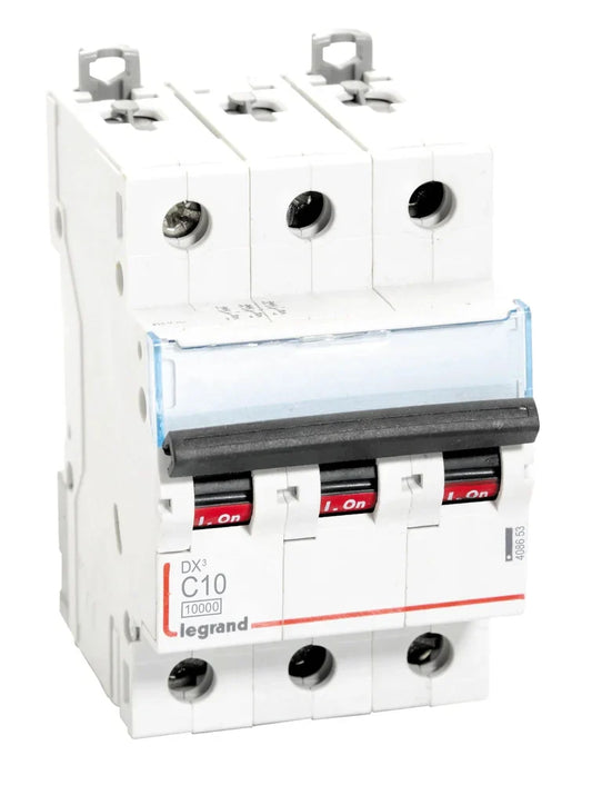 Legrand DX³ MCB 10A Triple Pole 415V – 408653