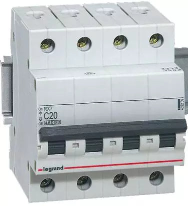 Legrand DX³ MCB 40A Four Pole 415V AC – 408700