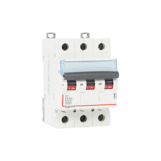 Legrand DX³ MCB 20A Triple Pole 415V D Curve – 408763
