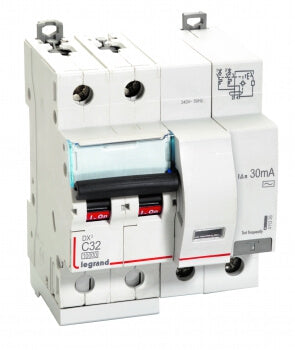 Legrand DX³ RCBO Double Pole 240V AC Type 30mA 32A 411326