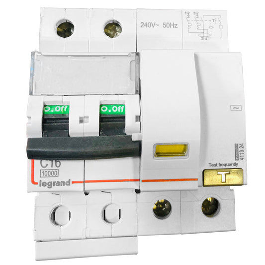 Legrand DX³ RCBO Double Pole 240V AC Type 30mA 40A 411327