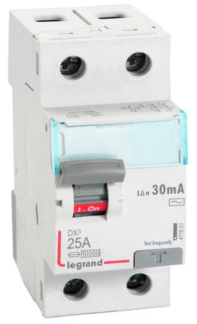 Legrand DX³ HPI RCCB 25A DP 30mA for AC Applications up to 63A – 411871