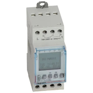 Legrand 2 Output 16A 250V 50/60Hz 2x28 Programmes 2-Channel Multi-Function Digital Timer – 412641