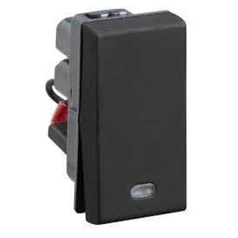 Legrand Arteor - 20A Switch SP 1 Way with Indicator 1 Module (Square Magnesium Mechanism)