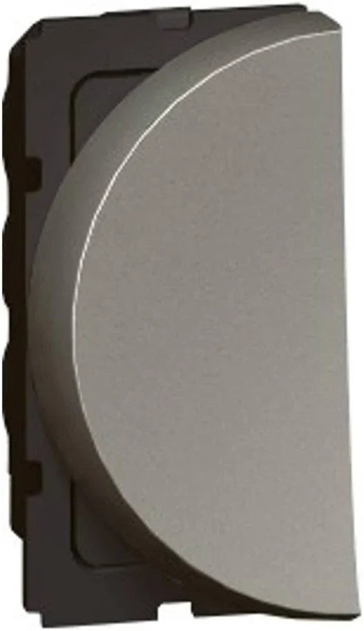 Legrand Arteor Switch 6A 1 Way Round Left 230V AC 1 Module – Magnesium (Cat No. 573350)