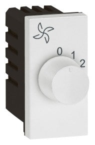 Legrand Arteor - Fan Step Regulator 100 Watts ISI 1 Module (Square White Mechanism)