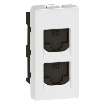 Legrand  Arteor Telephone Socket Double RJ11 1 Module – Cat No. 573427