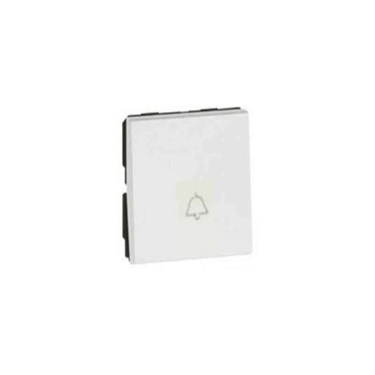 Legrand Arteor - 6A Bell Push SP 1 Way 1 Module (Square White Mechanism)