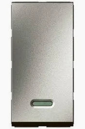 Legrand Arteor 6A 1 Way Modular Switch with Indicator 1M Magnesium (Cat No. 573601)