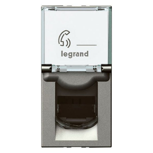 Legrand Arteor Information Socket RJ45 Cat6 UTP 1Module Magnesium - 573628