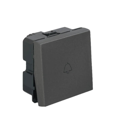 Legrand Arteor - 6A Bell Push SP 1 Way 2 Module (Square Magnesium Mechanism)