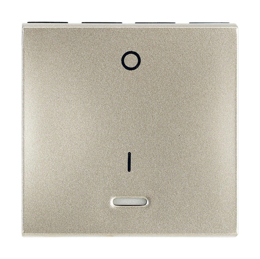 Legrand Arteor 20A SWITCH with Indicator DP 1Way 2Module Champagne - 574815