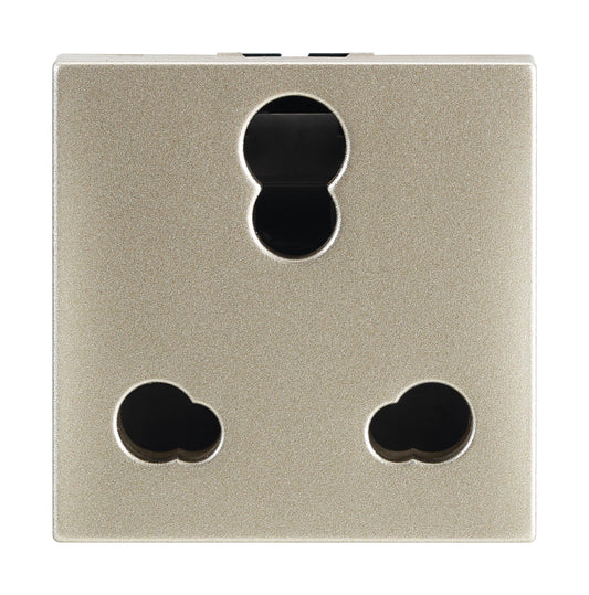 Legrand Arteor 6/16A SHUTTERED SOCKET 2Module Indian Champagne - 574834