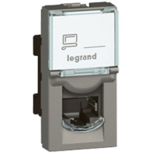 Legrand Arteor - Information Socket RJ45 Cat 5E UTP 1 Module (Square Champagne Mechanism)