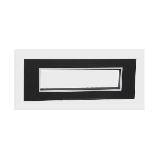 Legrand Arteor Cover Plate 6 Module Mirror Black 575743