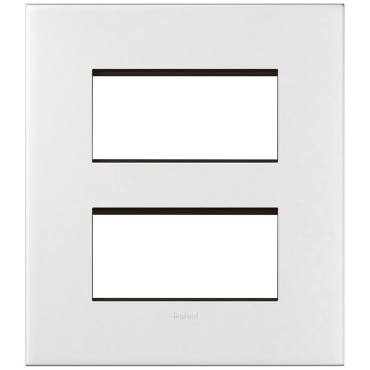 Legrand Arteor White Plate+Frame 2X4Module - 575760