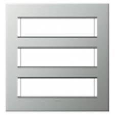 Legrand Arteor Plate 18 Module [6×3] Pearl Aluminium – Cat No. 575791