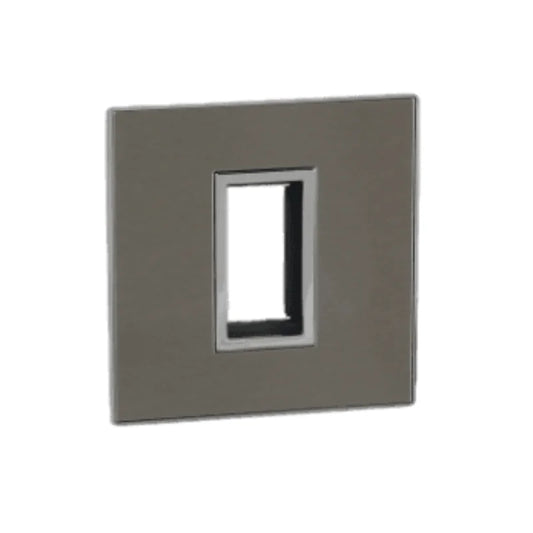 Legrand Arteor Cover Plate - 1 Module, Stainless Steel (Overmoulded Frame) 575706