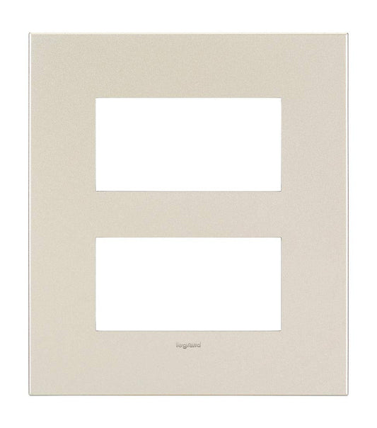 Legrand Arteor Cover Plate - 2x4 Module, Champagne (Overmoulded Frame) 575828