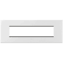 Legrand Arteor Plate 8M Horizontal Square Graphite (Cat No. 575967)