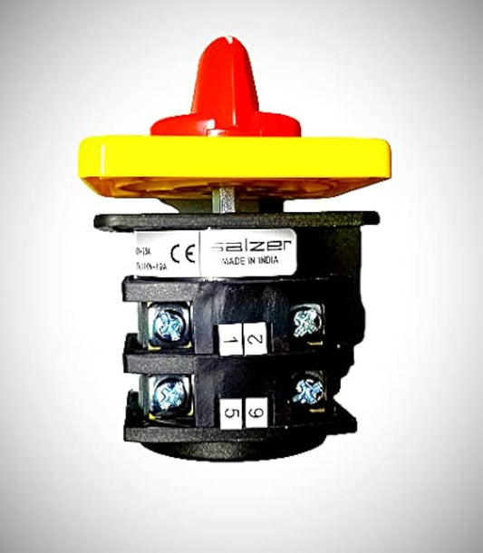 Lauritz Knudsen (Formerly L&T Switchgear Business) Cam Operated Rotary Switch SG16 3 Pole ON-OFF 16A – Cat No. 61197SCB03TDYR