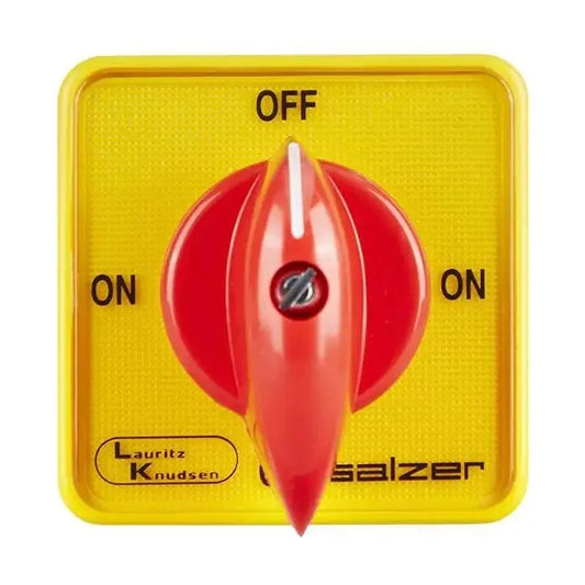 Lauritz Knudsen (Formerly L&T Switchgear Business) Cam Operated Rotary Switch 25A 3 Pole – Cat No. 61197SEB03TDYR