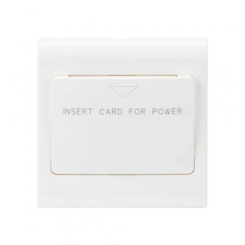 Legrand Myruis 15A Key Card Switch monobloc with Plate White - 673037