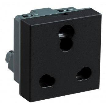 Legrand Myrius Socket 6/16A 2Module Black - 673145